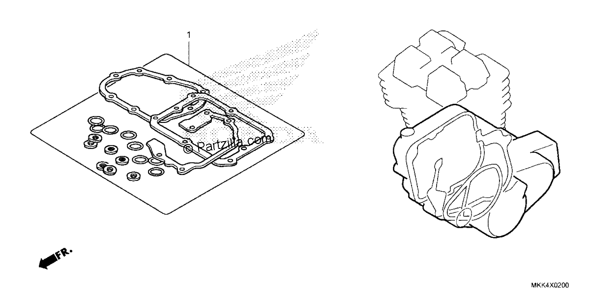 Diagrama de GASKET KIT B