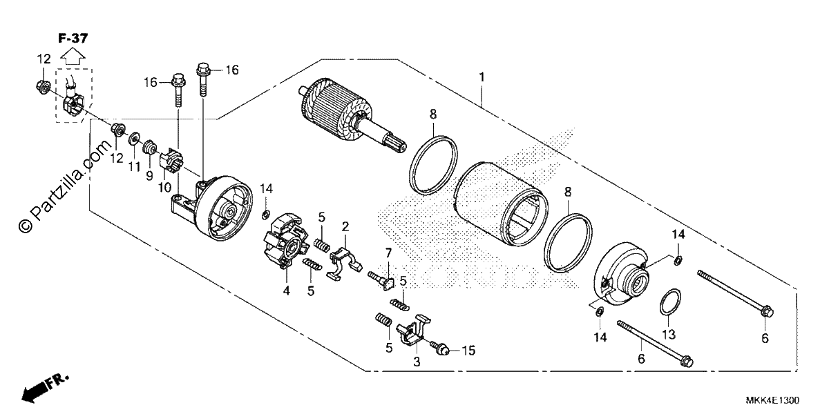 Diagrama de STARTER MOTOR
