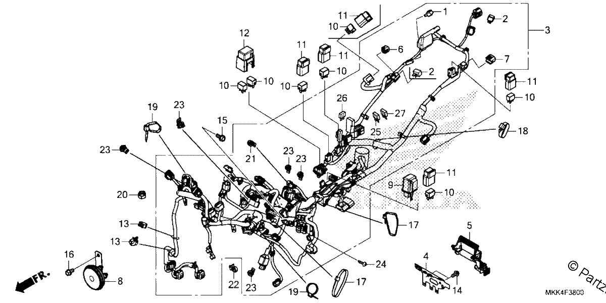 Diagrama de WIRE HARNESS