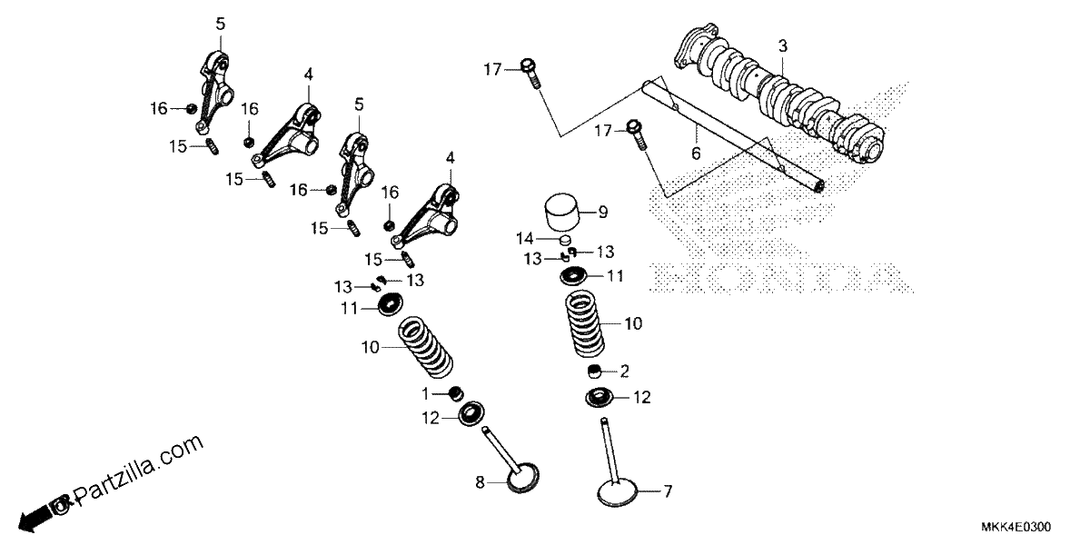 Diagrama de CAMSHAFT VALVE