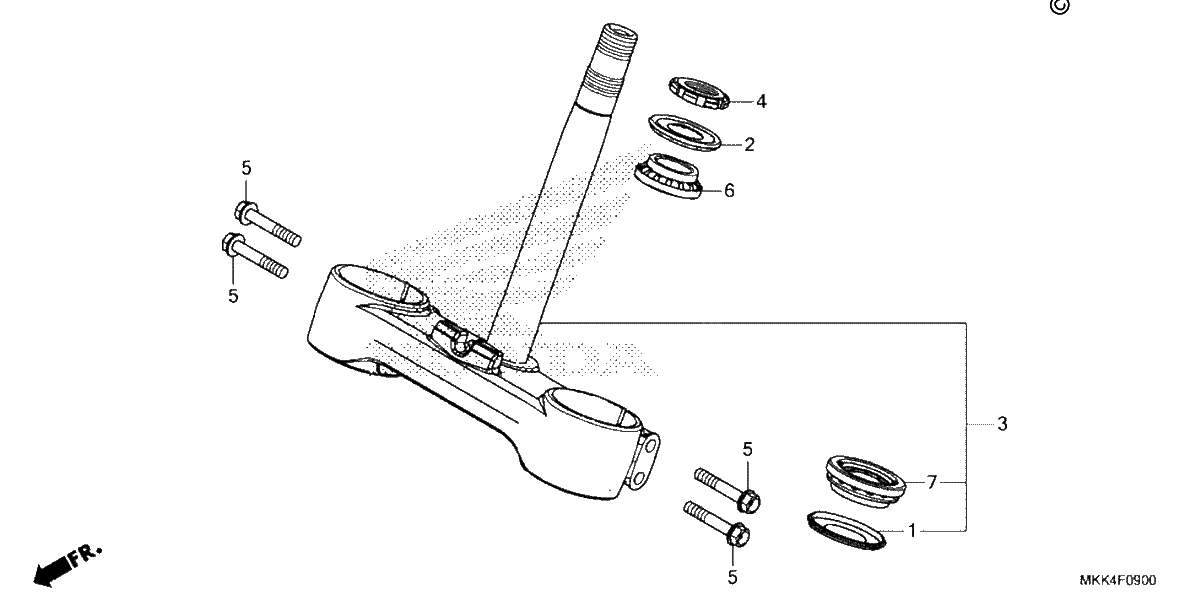 Diagrama de STEERING STEM