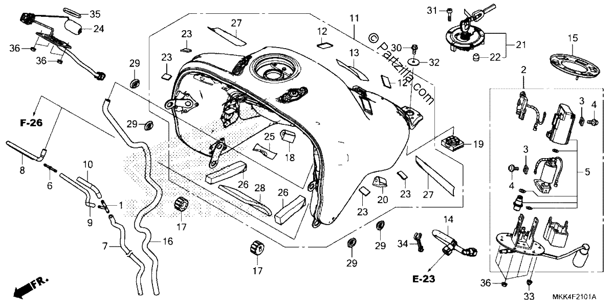 Diagrama de FUEL TANK FUEL PUMP 2