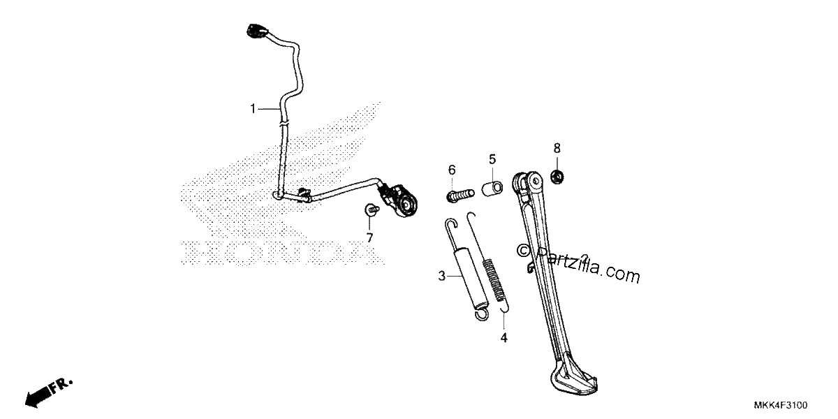 Diagrama de SIDE STAND