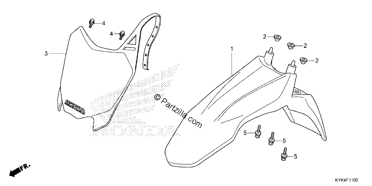Diagrama de FRONT FENDER