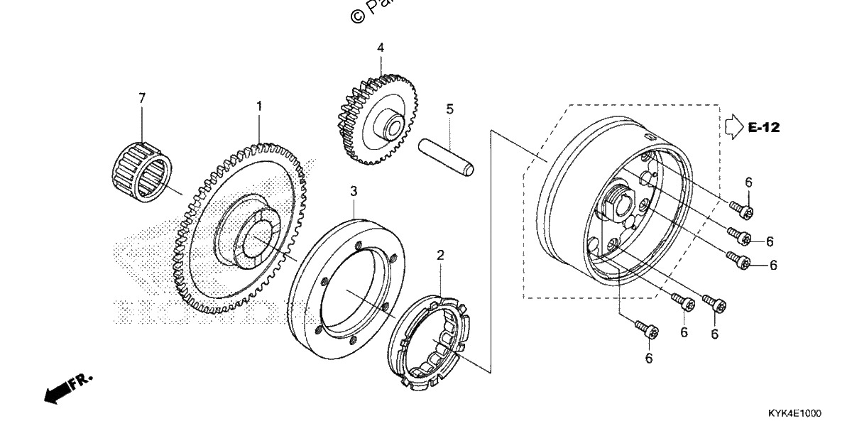 Diagrama de STARTING CLUTCH
