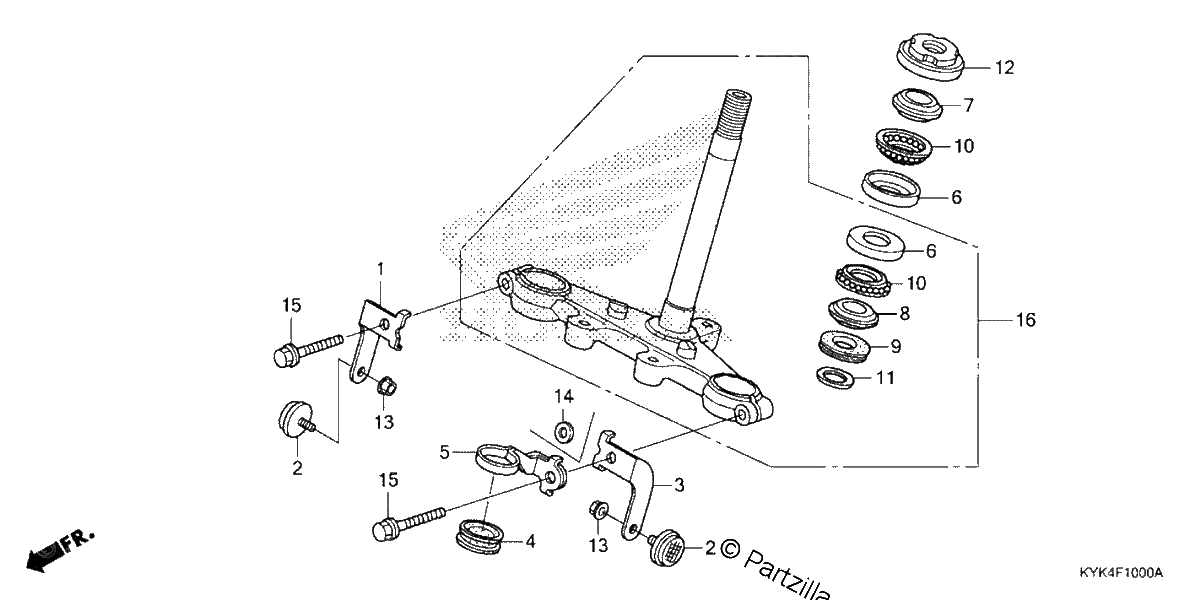 Diagrama de STEERING STEM