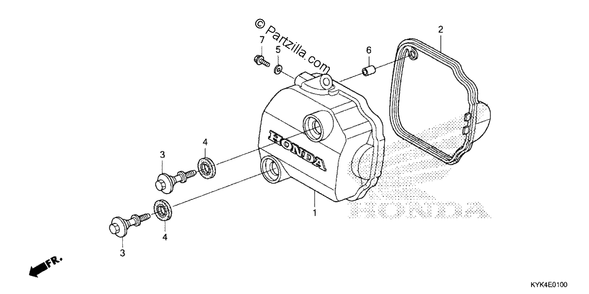 Diagrama de CYLINDER HEAD COVER