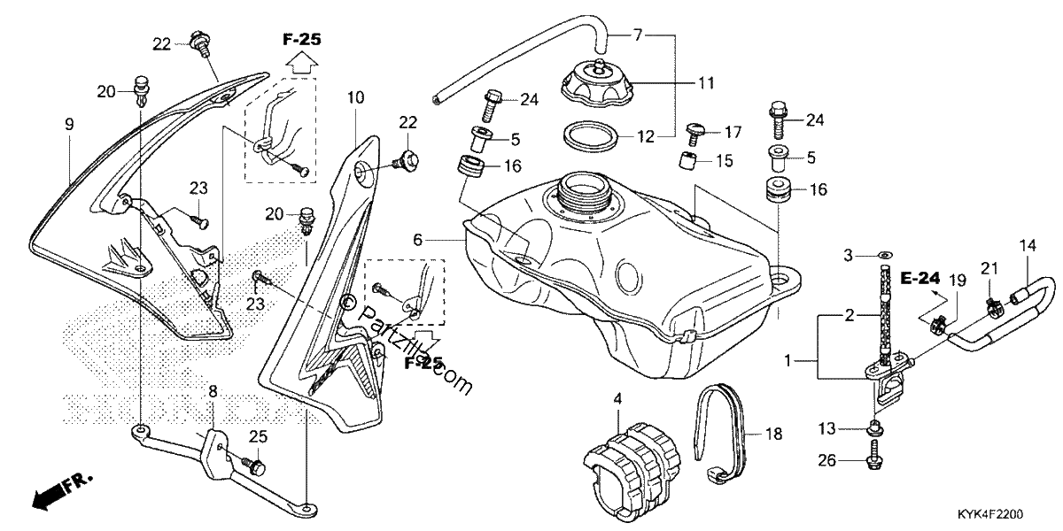 Diagrama de FUEL TANK