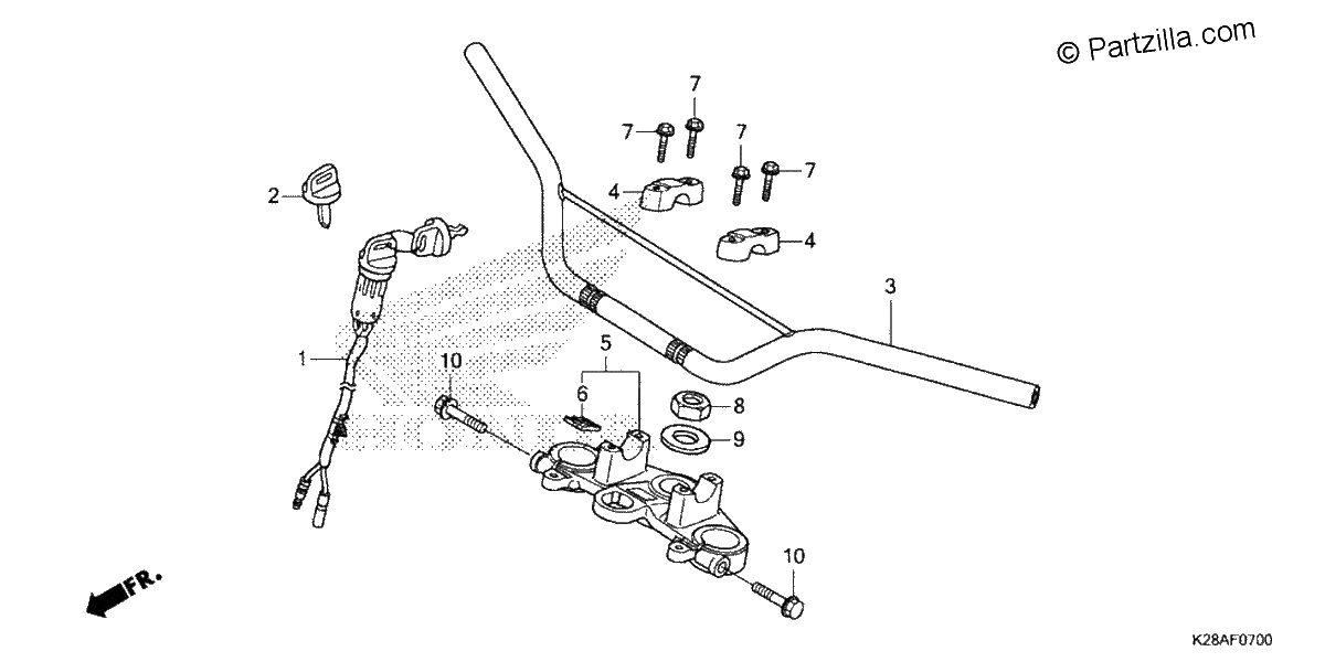 Diagrama de HANDLEBAR