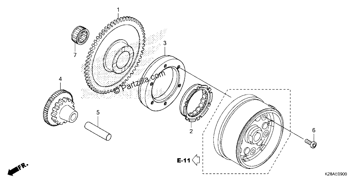 Diagrama de STARTING CLUTCH