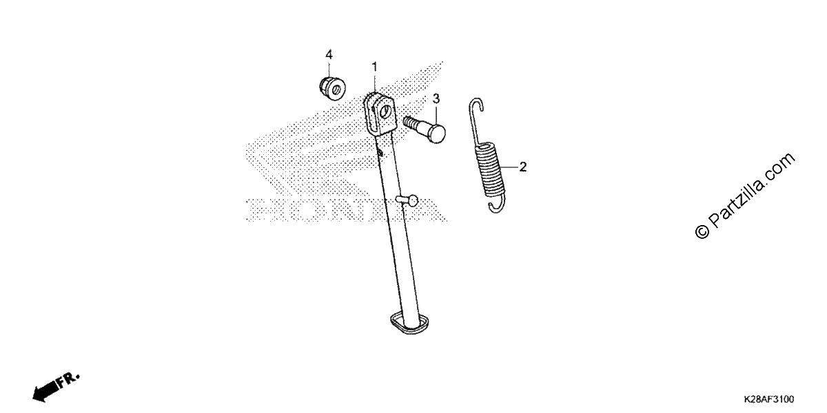 Diagrama de SIDE STAND