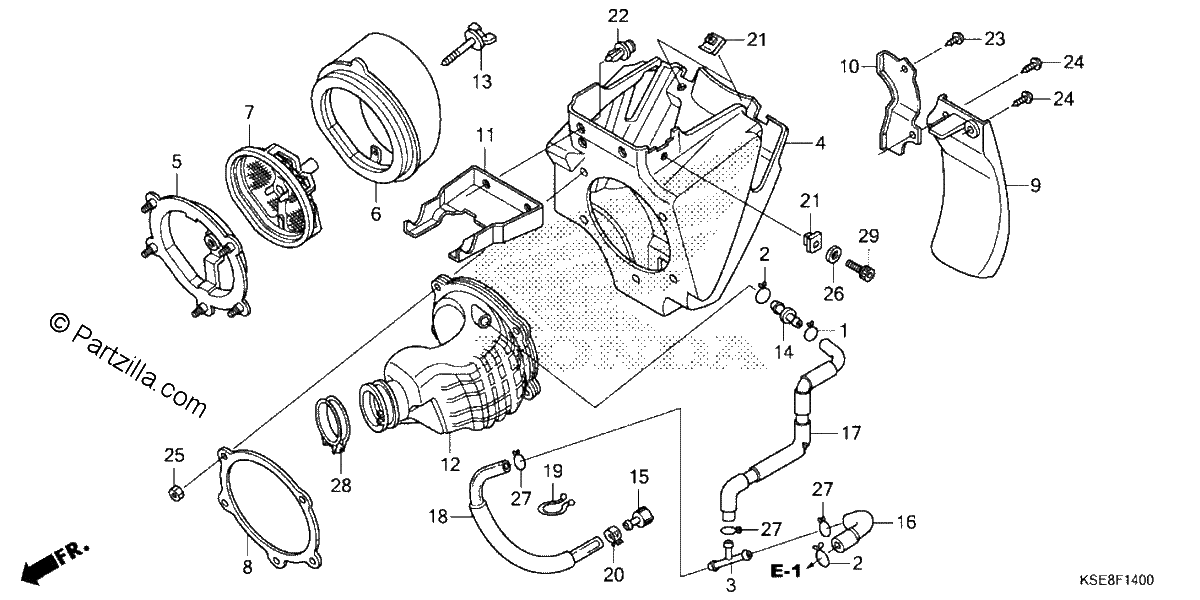 Diagrama de AIR CLEANER