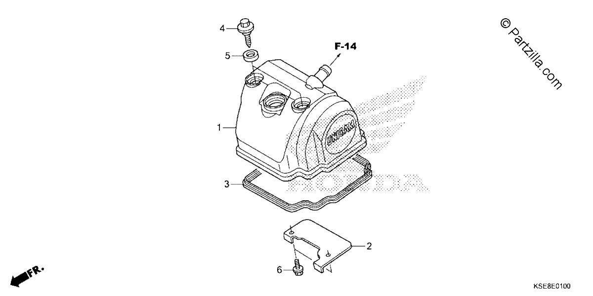 Diagrama de CYLINDER HEAD COVER
