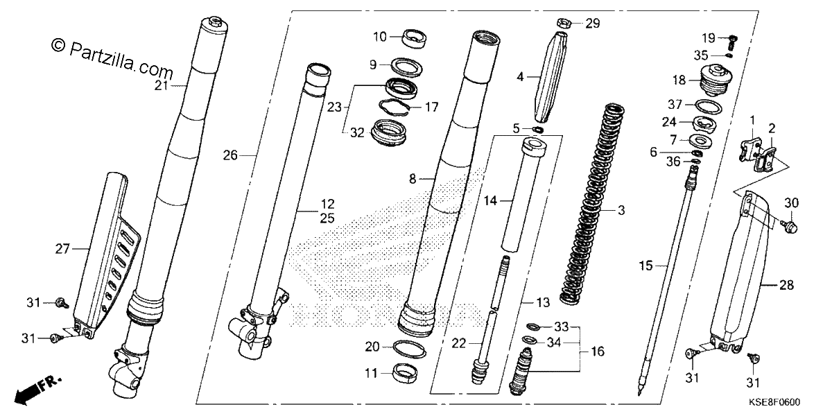 Diagrama de FRONT FORK