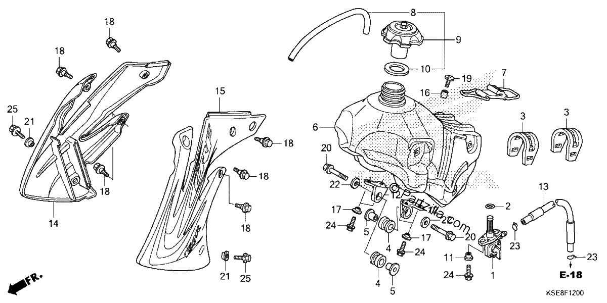 Diagrama de FUEL TANK