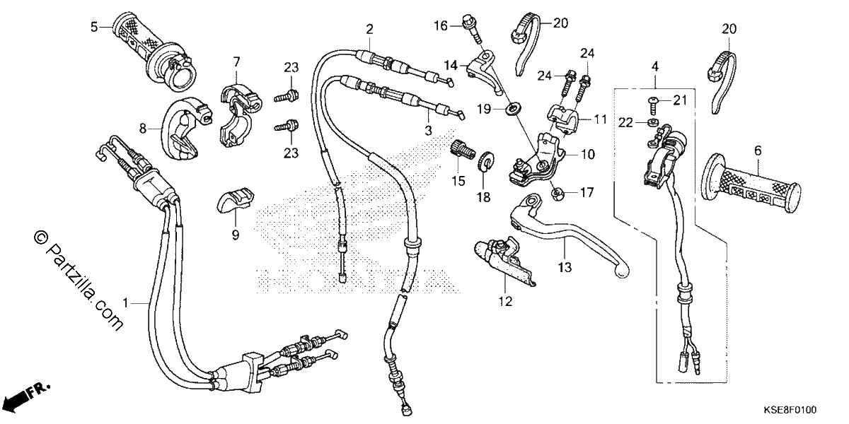 Diagrama de HANDLE LEVER SWITCH CABLE