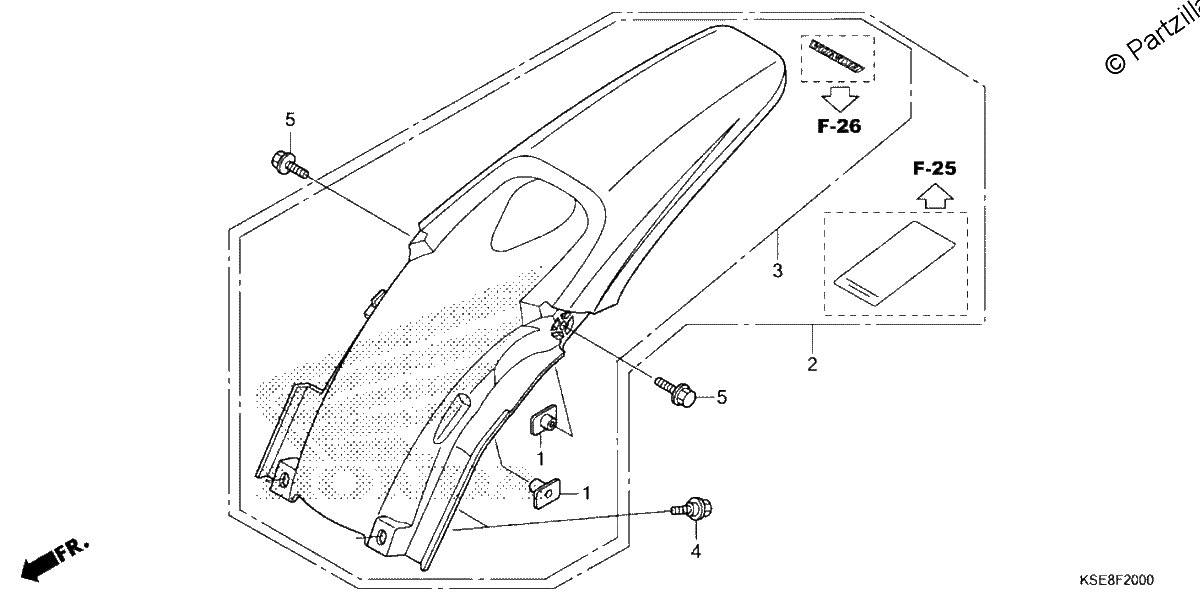 Diagrama de REAR FENDER