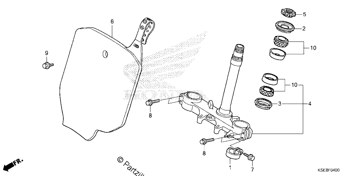 Diagrama de STEERING STEM