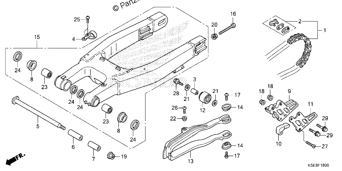 Diagrama de SWINGARM