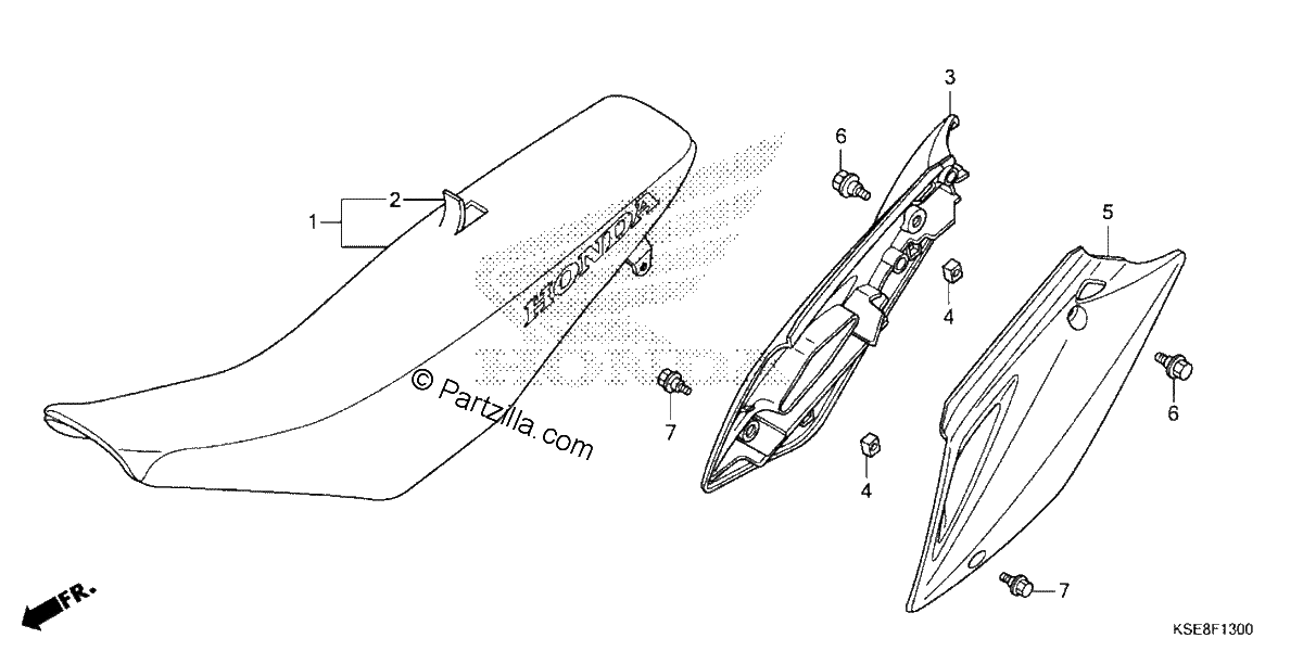Diagrama de SEAT SIDE COVER