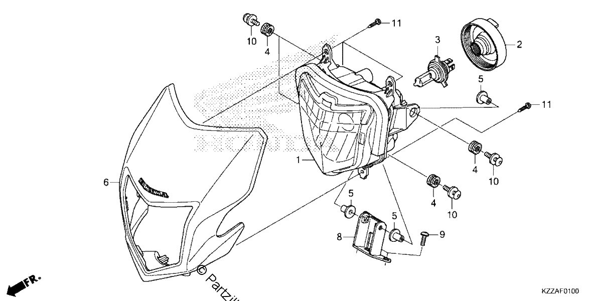 Diagrama de HEADLIGHT 1