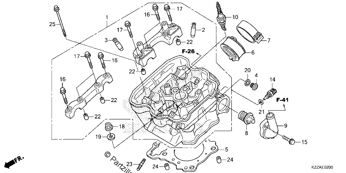 Diagrama de CYLINDER HEAD