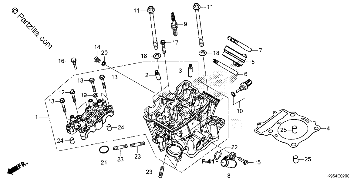 Diagrama de CYLINDER HEAD