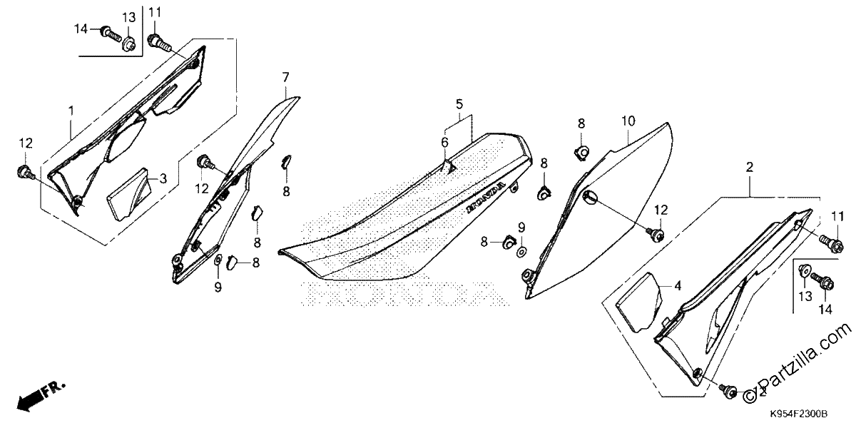 Diagrama de SEAT SIDE COVER