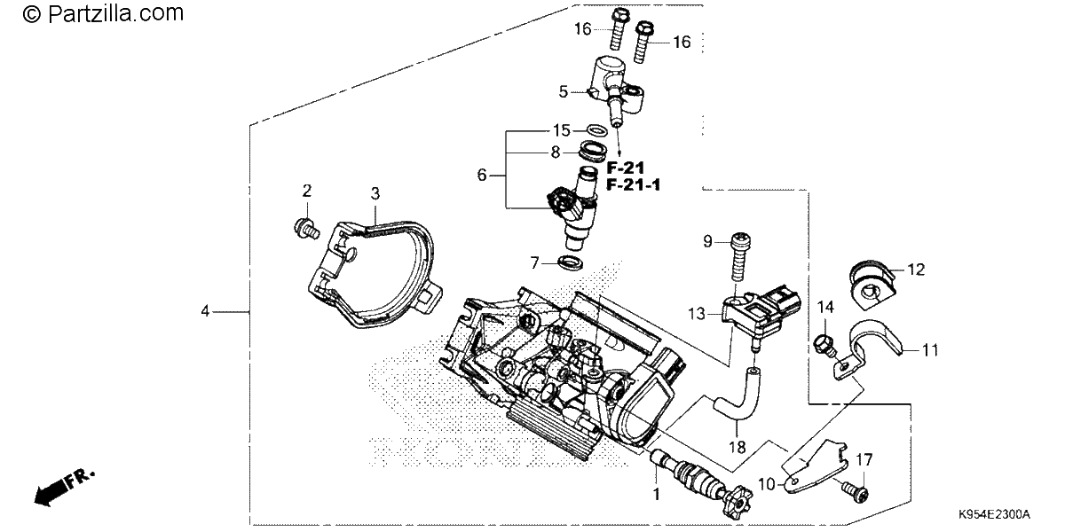 Diagrama de THROTTLE BODY