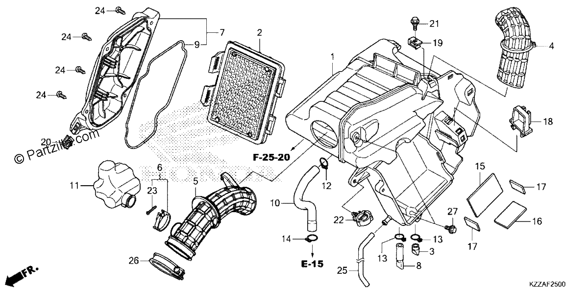 Diagrama de AIR CLEANER