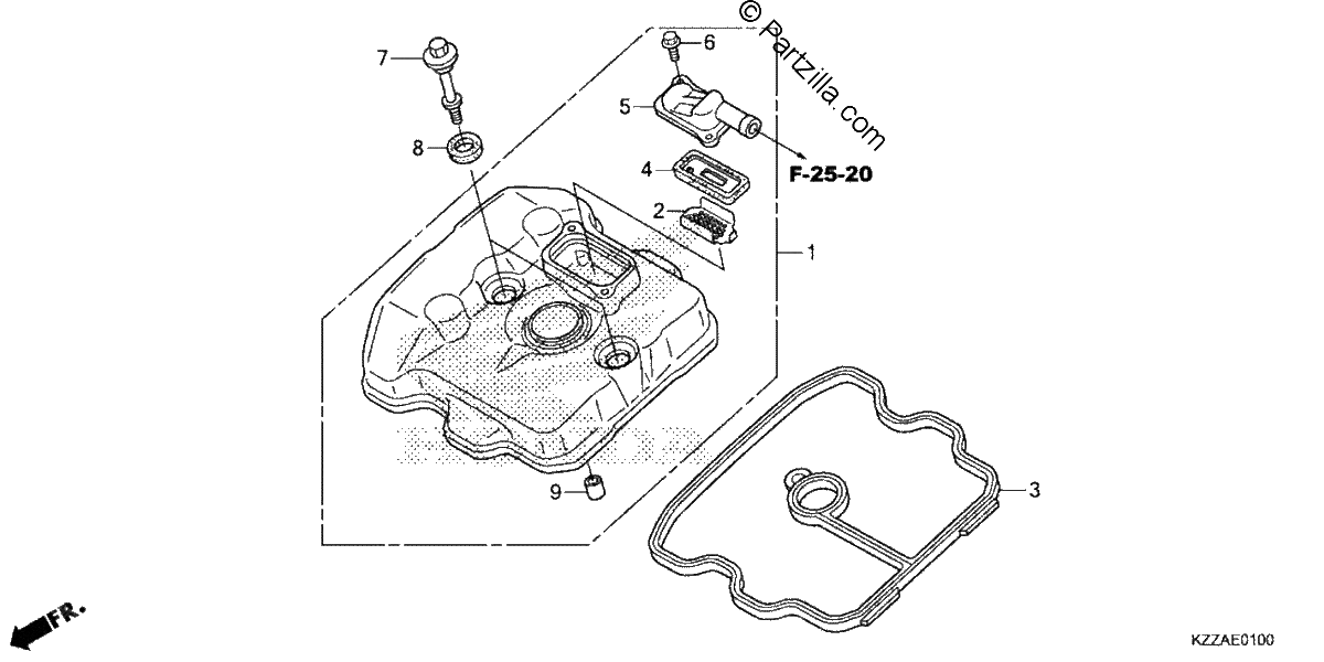 Diagrama de CYLINDER HEAD COVER