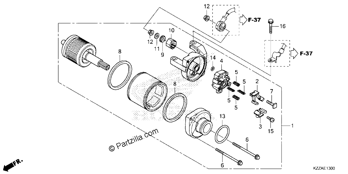 Diagrama de STARTER MOTOR