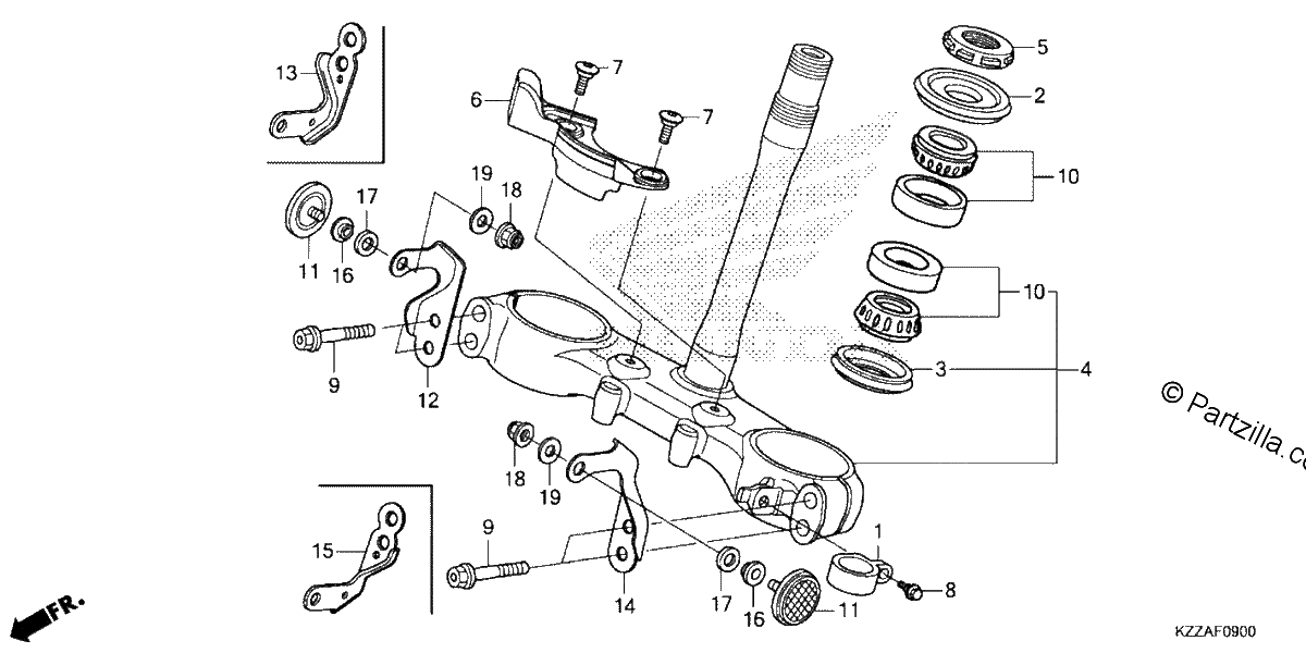 Diagrama de STEERING STEM