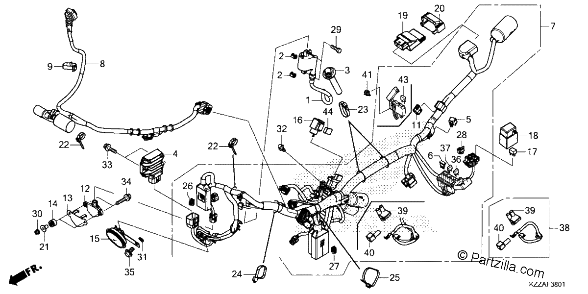 Diagrama de WIRE HARNESS 2
