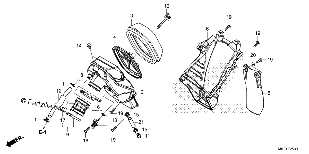 Diagrama de AIR CLEANER