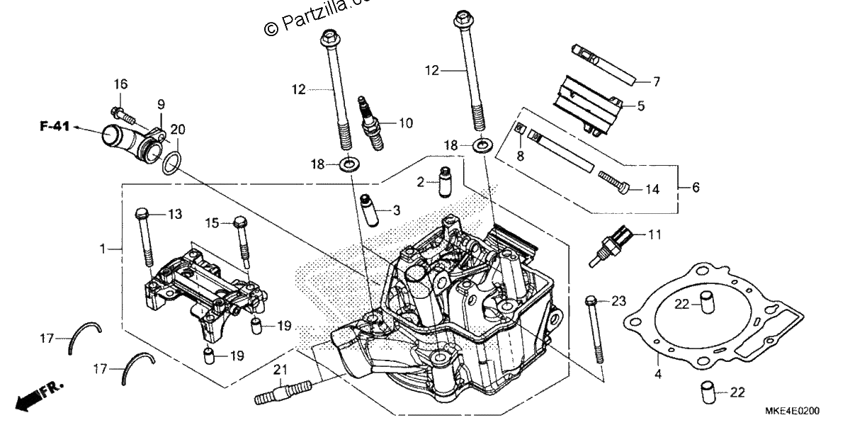 Diagrama de CYLINDER HEAD