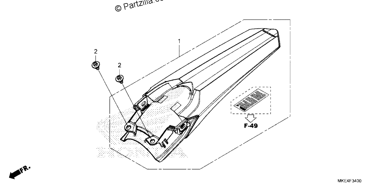 Diagrama de REAR FENDER