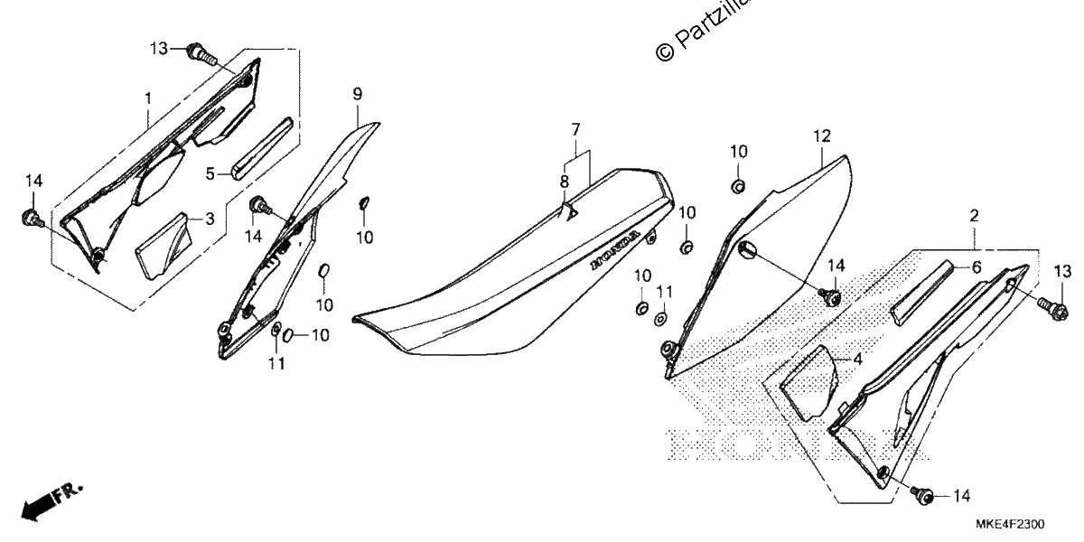 Diagrama de SEAT SIDE COVER