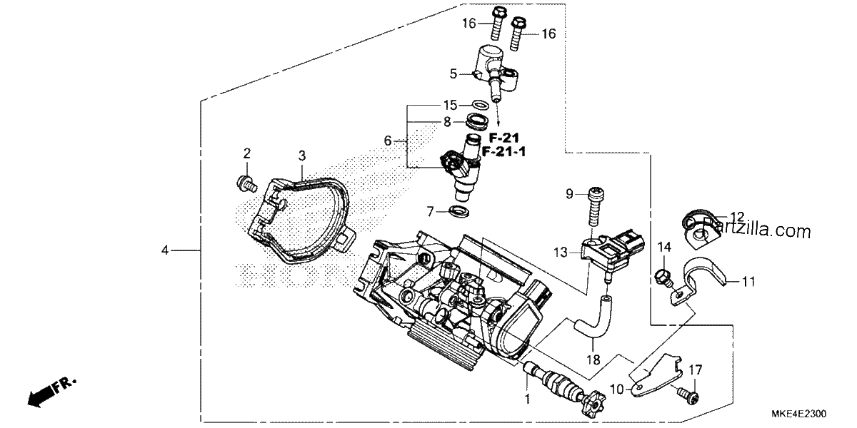 Diagrama de THROTTLE BODY