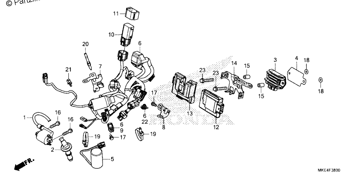 Diagrama de WIRE HARNESS