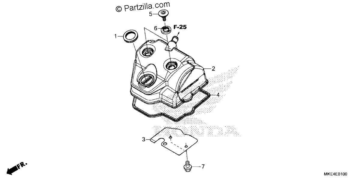 Diagrama de CYLINDER HEAD COVER