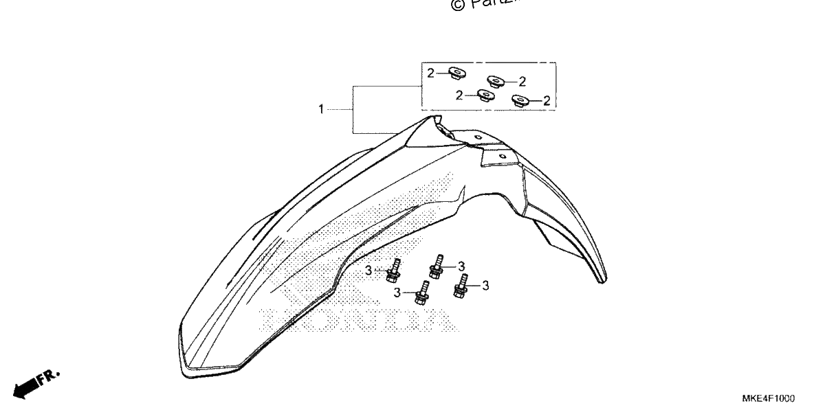 Diagrama de FRONT FENDER