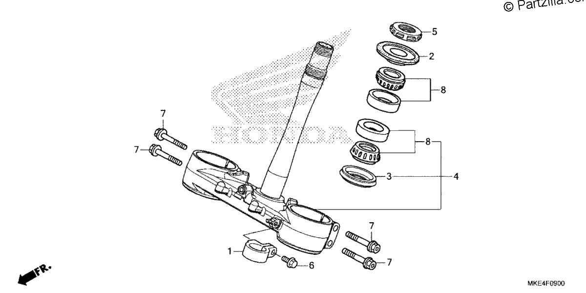 Diagrama de STEERING STEM