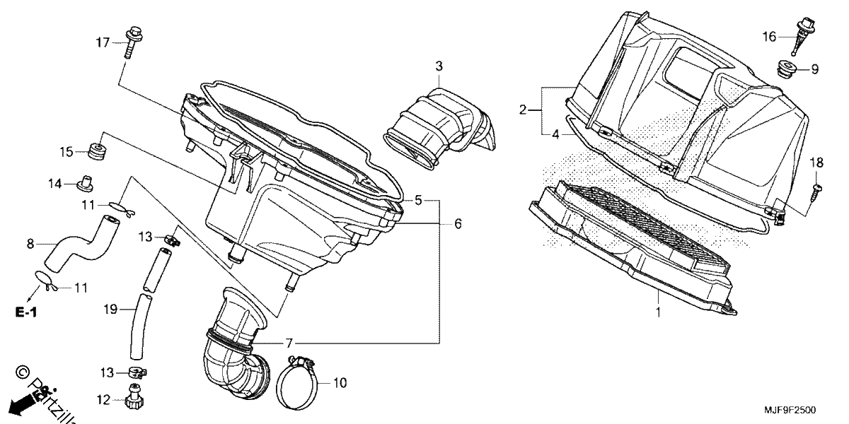 Diagrama de AIR CLEANER
