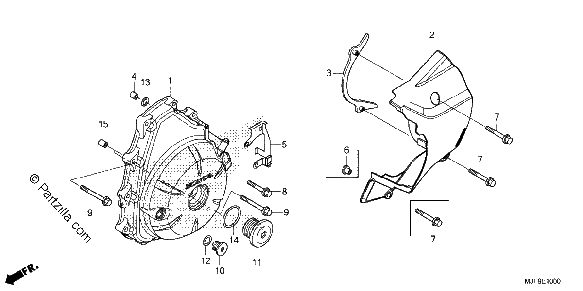 Diagrama de ALTERNATOR COVER