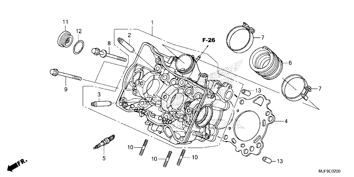 Diagrama de CYLINDER HEAD