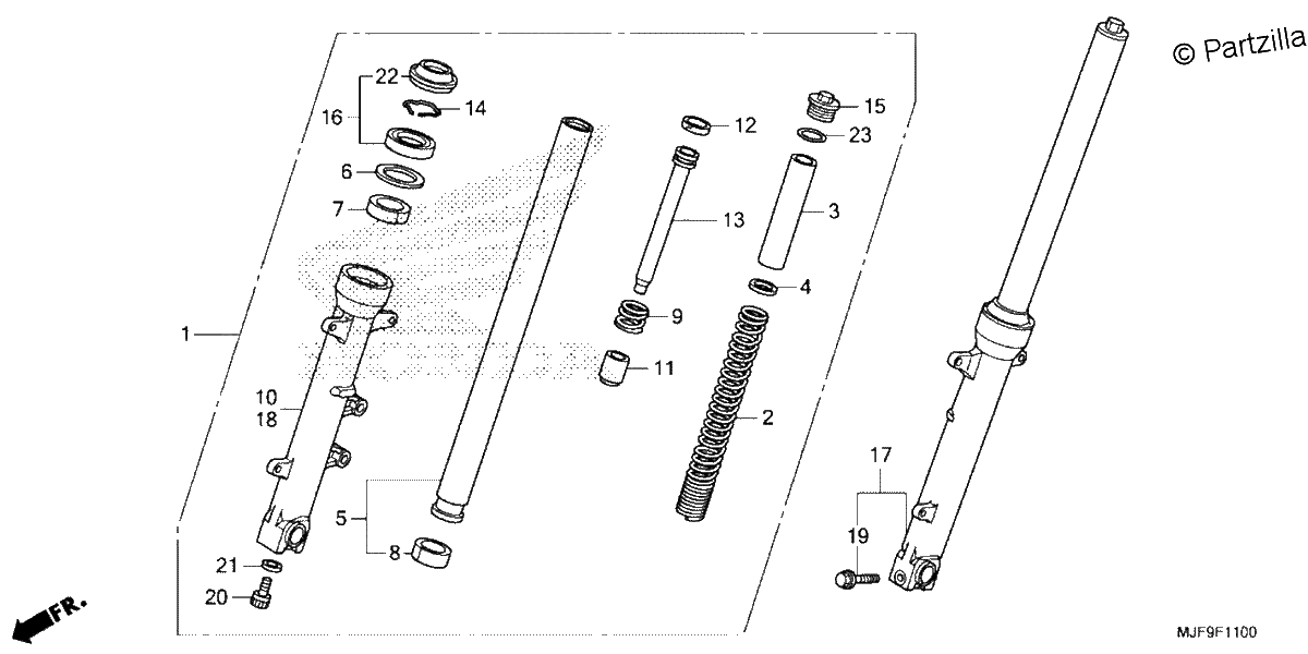 Diagrama de FRONT FORK