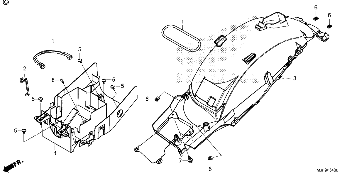 Diagrama de REAR FENDER