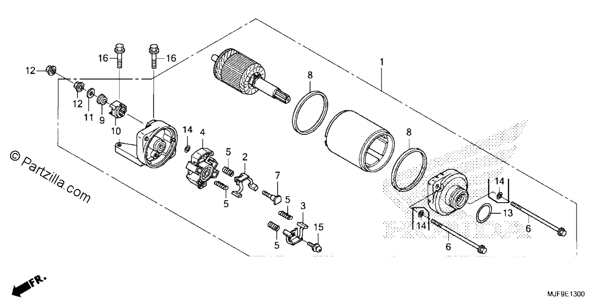 Diagrama de STARTER MOTOR