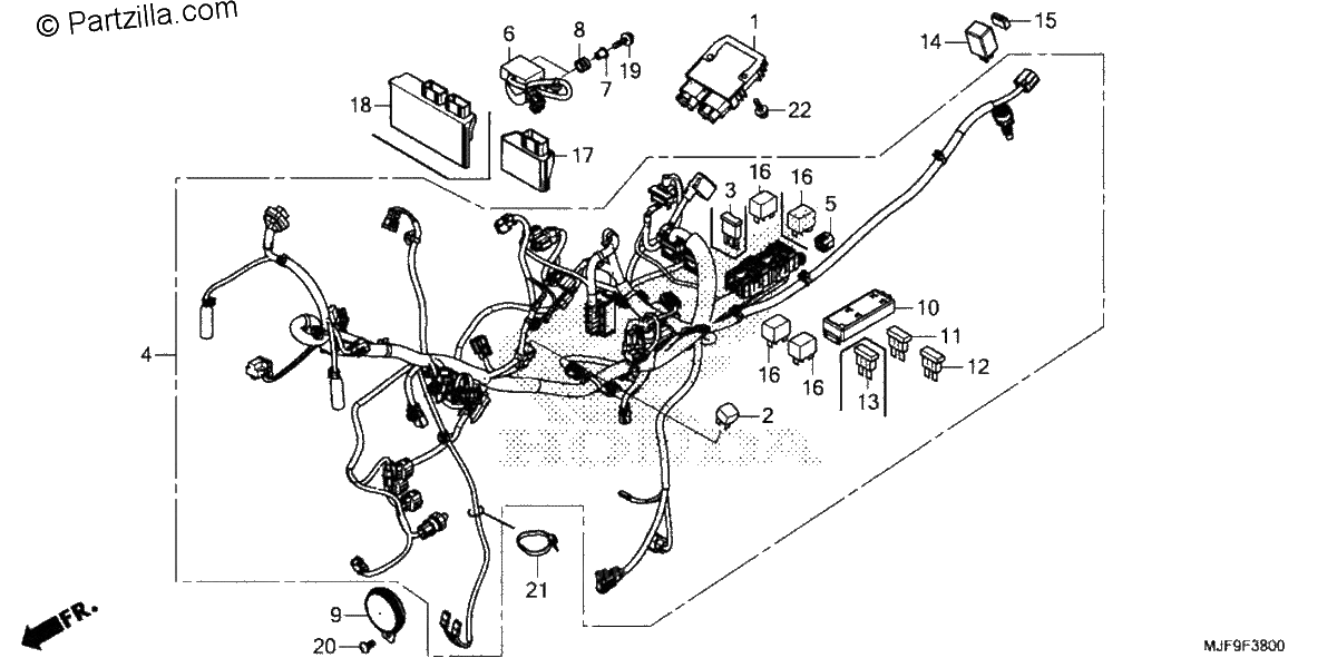 Diagrama de WIRE HARNESS